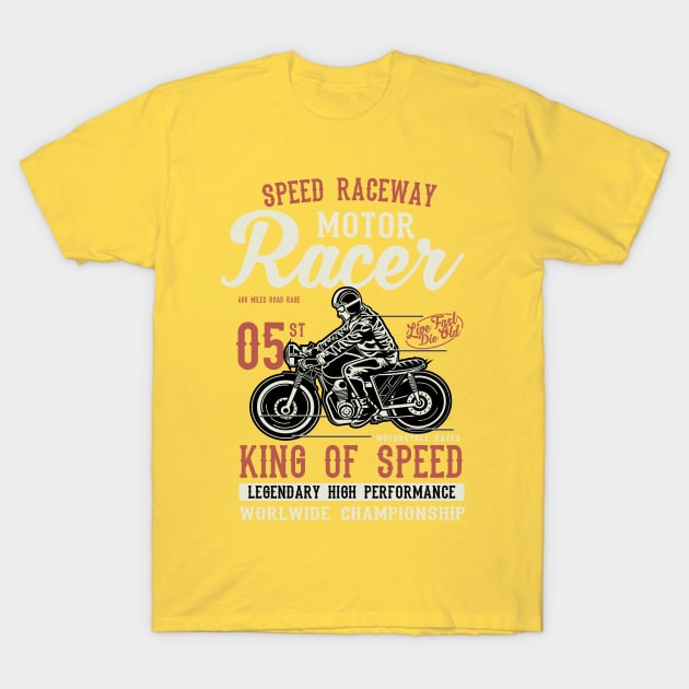 Motor Racing T-Shirt by lionkingdesign